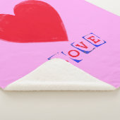 ビッグハートバレンタインの贈り物 シェルパブランケット (3/4)