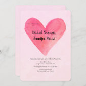 ビッグハートブライダルシャワー招待状 招待状 (正面/裏面)
