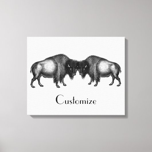 ビッグバイソンバッファローサンダー_コーブ キャンバスプリント (正面)