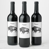 ビッグバイソンバッファローサンダー_コーブ ワインラベル (ボトル)
