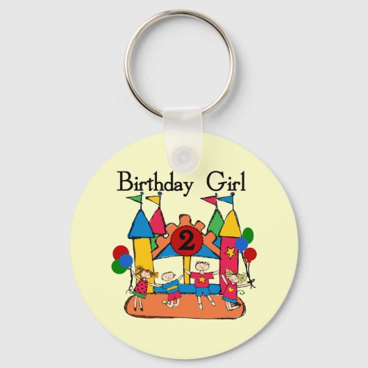 ビッグバウンスガール2nd誕生日Tシャツ&ギフト キーホルダー (正面)