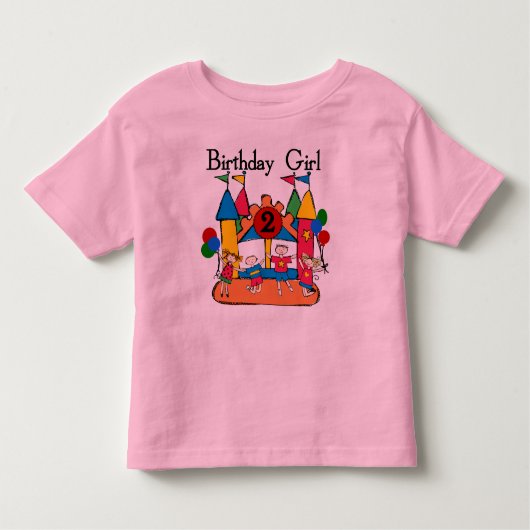 ビッグバウンスガール2nd誕生日Tシャツ&ギフト トドラーTシャツ (正面)