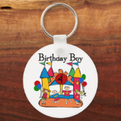ビッグバウンスボーイ4th誕生日Tシャツとギフト キーホルダー (正面)