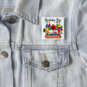 ビッグバウンスボーイ4th誕生日Tシャツとギフト 缶バッジ (インサイチュ)