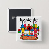 ビッグバウンスボーイ4th誕生日Tシャツとギフト 缶バッジ (正面&裏面)