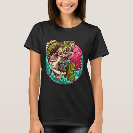ビッグバスフィッシング Tシャツ (正面)