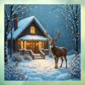 ビッグバックの雪のクリスマス訪問 ウィンドウサイン (シート3)