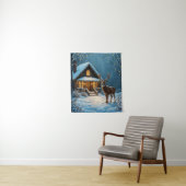 ビッグバックの雪のクリスマス訪問 タペストリー (インサイチュ)