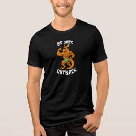ビッグバックアウトバック - 面白いカンガルーのジムトレーニング トライブレンドＴシャツ