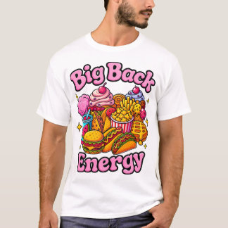 ビッグバックエナジーTシャツ 面白いトレンド Tシャツ