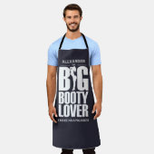 ビッグバット好きの面白いメンズエプロン エプロン (着用した状態)