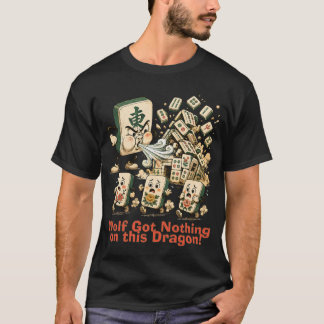 ビッグバッドドラゴン麻雀牌 Tシャツ