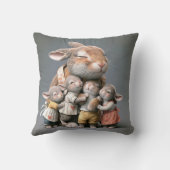 ビッグバニーとベビー クッション (裏面)