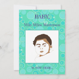 ビッグバブルバブルエースポットティール（緑がかった色）誕生 案内状