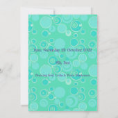 ビッグバブルバブルエースポットティール（緑がかった色）誕生 案内状 (裏面)