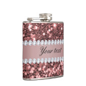 ビッグバラ金ゴールドフェイクグリッターとダイヤモンド フラスク (右)