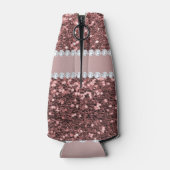 ビッグバラ金ゴールドフェイクグリッターとダイヤモンド ボトルクーラー (裏面)