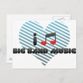 ビッグバンド音楽 ポストカード (正面/裏面)