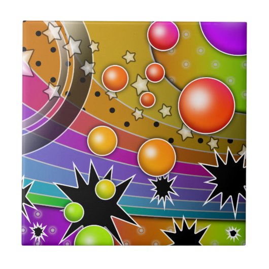 ビッグバンポップ・アートのアート タイル (正面)