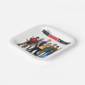 ビッグバン理論キャラクター ペーパープレート (傾斜あり)