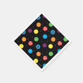 ビッグバン理論ブラックパターン スタンダードカクテルナプキン (角)