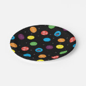 ビッグバン理論ブラックパターン ペーパープレート (アングル)