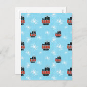 ビッグバン理論ブルーパターン ポストカード (正面/裏面)