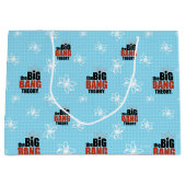 ビッグバン理論ブルーパターン ラージペーパーバッグ (正面)