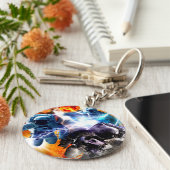 ビッグバン – 家をクロップされた旅 キーホルダー (側面)