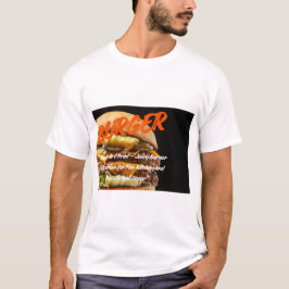 ビッグバーガーアート - ジューシーなチーズバーガーイラスト Tシャツ
