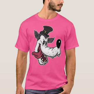 ビッグバートウルフヘッドヴィンテージゴムホースマンガニーグラ Tシャツ
