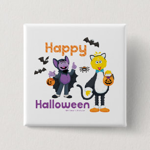 ビッグバードとカウント ハッピーハロウィン 缶バッジ