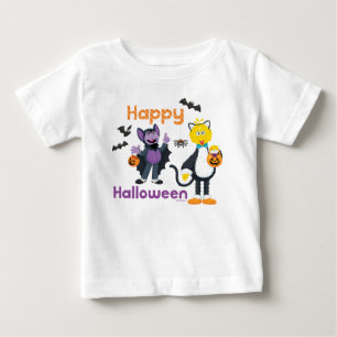 ビッグバードとカウント   ハッピーハローウィン ベビーTシャツ