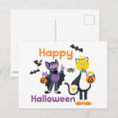 ビッグバードとカウント | ハッピーハローウィン ポストカード (正面/裏面)