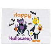 ビッグバードとカウント | ハッピーハローウィン ラージペーパーバッグ (裏面)