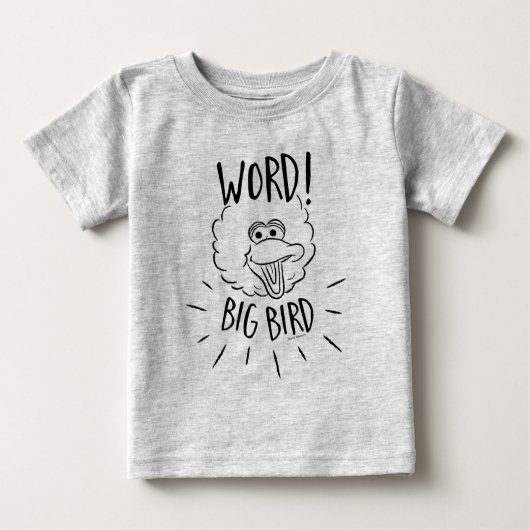ビッグバードスケートのロゴ – Word!ビッグバード ベビーTシャツ (正面)