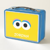 ビッグバードビッグ顔 |名前の追加 メタルランチボックス (裏面)