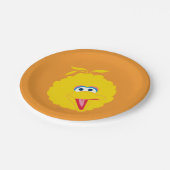 ビッグバード顔 ペーパープレート (アングル)