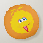 ビッグバード顔 ラウンドクッション (裏面)