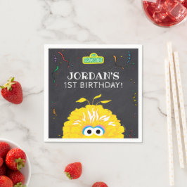 ビッグバード チョークボード コンフェッティ 誕生日 スタンダードカクテルナプキン