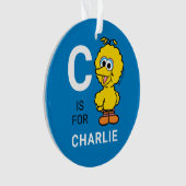 ビッグバード |名パーソナライズされた前(写真付き) オーナメント (正面)