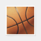 ビッグパイルオレンジバスケットボール，紙パーティーナプキンス スタンダードカクテルナプキン (正面)