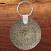 ビッグパインビジターセンター – ライグウッド – USGS – ベンチマーク キーホルダー (正面)