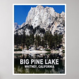 ビッグパイン湖の旅行ポスター ポスター