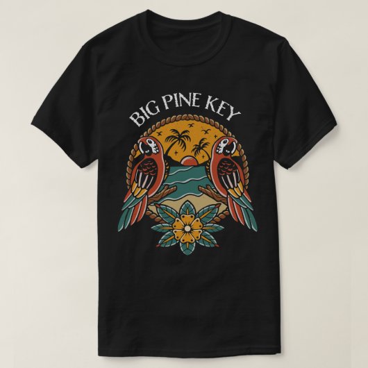 ビッグパイン鍵フロリダ鍵 Tシャツ (デザイン正面)