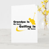 ビッグパッツが好きでゴルフは嘘がつけなおもしろいい カード (黄色い花)