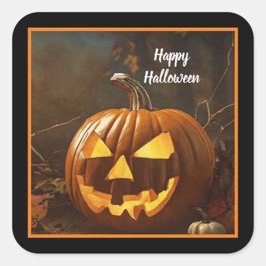 ビッグパンプキンハロウィーンコレクション スクエアシール (正面)