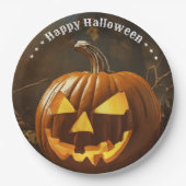 ビッグパンプキンハロウィーンコレクション ペーパープレート (正面)