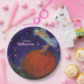 ビッグパンプキンフェアリーカスタムハロウィーン ペーパープレート (パーティー)