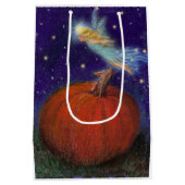 ビッグパンプキンフェアリーカスタムハロウィーン ミディアムペーパーバッグ (裏面)